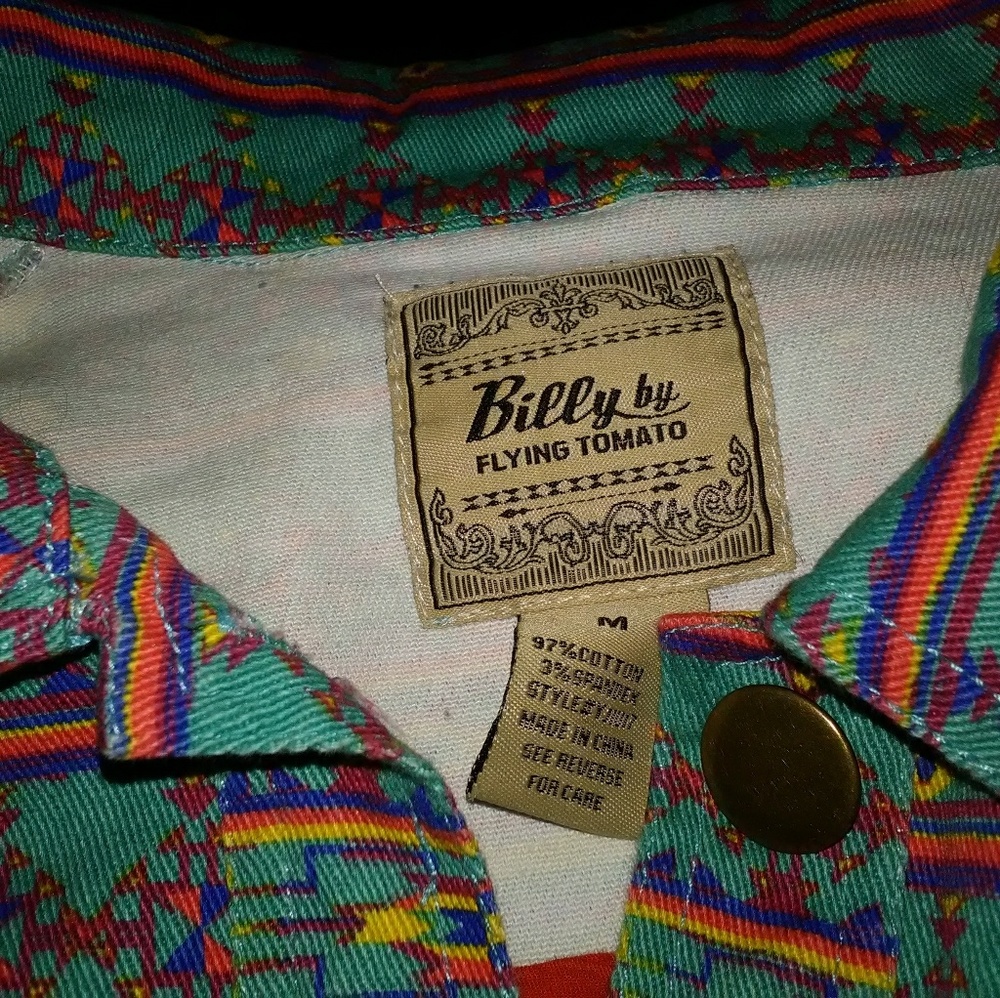 A Southwest Billy's Flying Tomato jean jacket